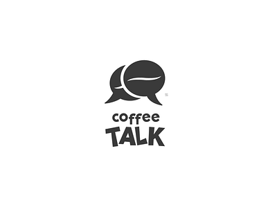 Coffee and Talk logo concept app app icon brand branding clean design design flat icon icon design logo design illustration illustrator logo minimal simple design typography ui vector