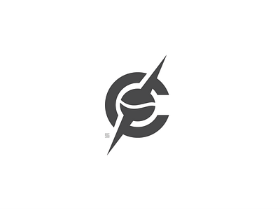 compass + coffee logo concept