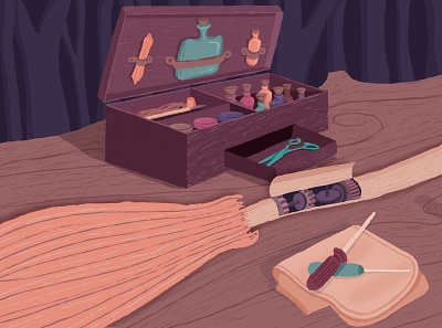 Wizards and Witches Mtn Retreat Frame 3 of 8 design illustration illustration art illustrationformotion mograph motion motion graphics motiongraphic motiongraphics schoolofmotion