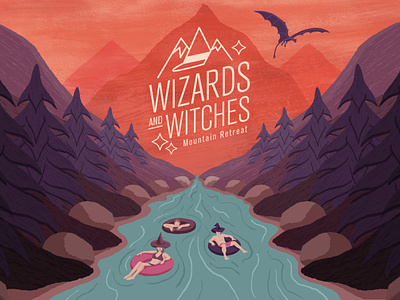 Wizards and Witches Mtn Retreat Final Frame design illustration illustration art illustrationformotion mograph motion motion graphics motiongraphic motiongraphics schoolofmotion