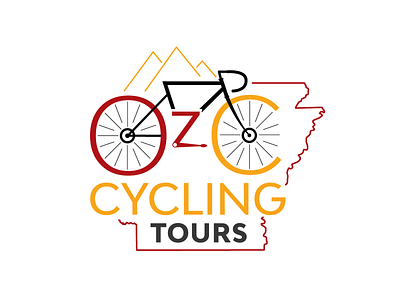 Oz Cycling Tours Logo branding design graphic design logo