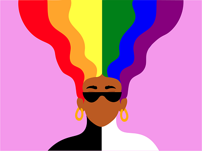 Love is Love | LGBTQ+ | Pride Month 2020 adobe all are humans designing freedom girl graphic human illustration illusttrator lgbt lgbtq love love is love poster design pride month
