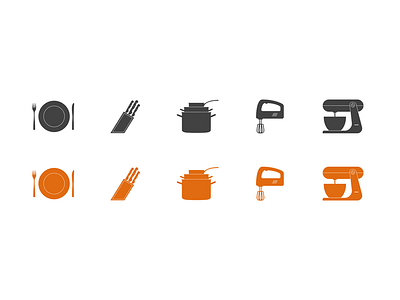 Kitchen Icons design icons svg web webdesign