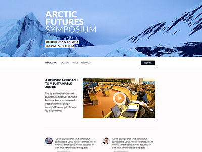 Arctic Futures Symposium design web webdesign