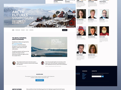 Arctic Futures Final Design arctic design responsive web webdesign