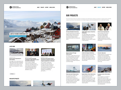 Polar Foundation: tweaked typography design responsive web webdesign