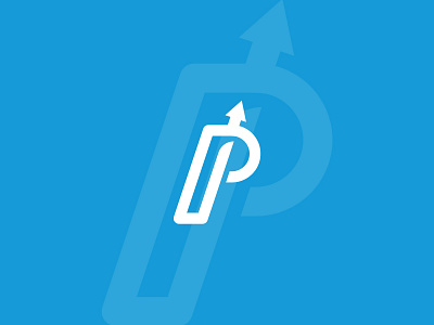 Letter P For Profit Logo (for sale) arrow logo financial logo letter logo letter p logo logo logo for sale monogram logo profit ogo typography