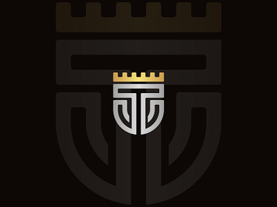 TU or UT Monogram King Logo (for sale) king logo letter t logo letter u logo logo logo for sale monogram logo tu monogram typography ut monogram