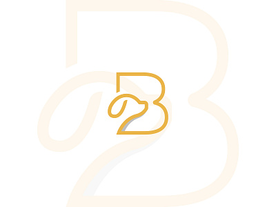 Letter B Dog Logo (for sale) dog logo letter b letter b dog logo logo logo for sale monogram logo paw logo pet logo puppy logo typography