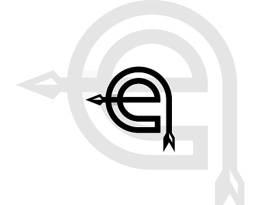 Letter E Arrow Logo (for sale) archer logo archery logo arrow logo e arrow e arrow logo logo logo for sale monogram logo target logo typography