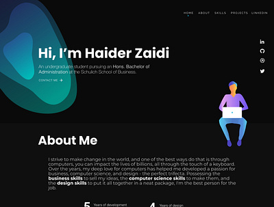 Personal Website Mockup figma mockup web design web development website website mockup