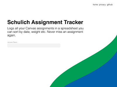 Assignment Tracker assignment school web design webdesign website