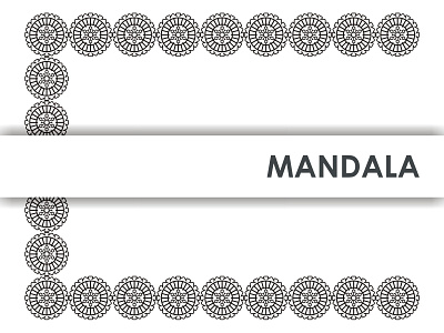 MANDALA BORDER abstract art background card decoration decorative design element ethnic floral flower frame indian invitation mandala ornament pattern template vintage yoga