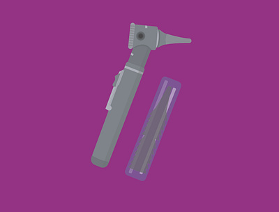 Otoskop dentist design flat graphic icon set illustration medical medicine missile icon object tool vector