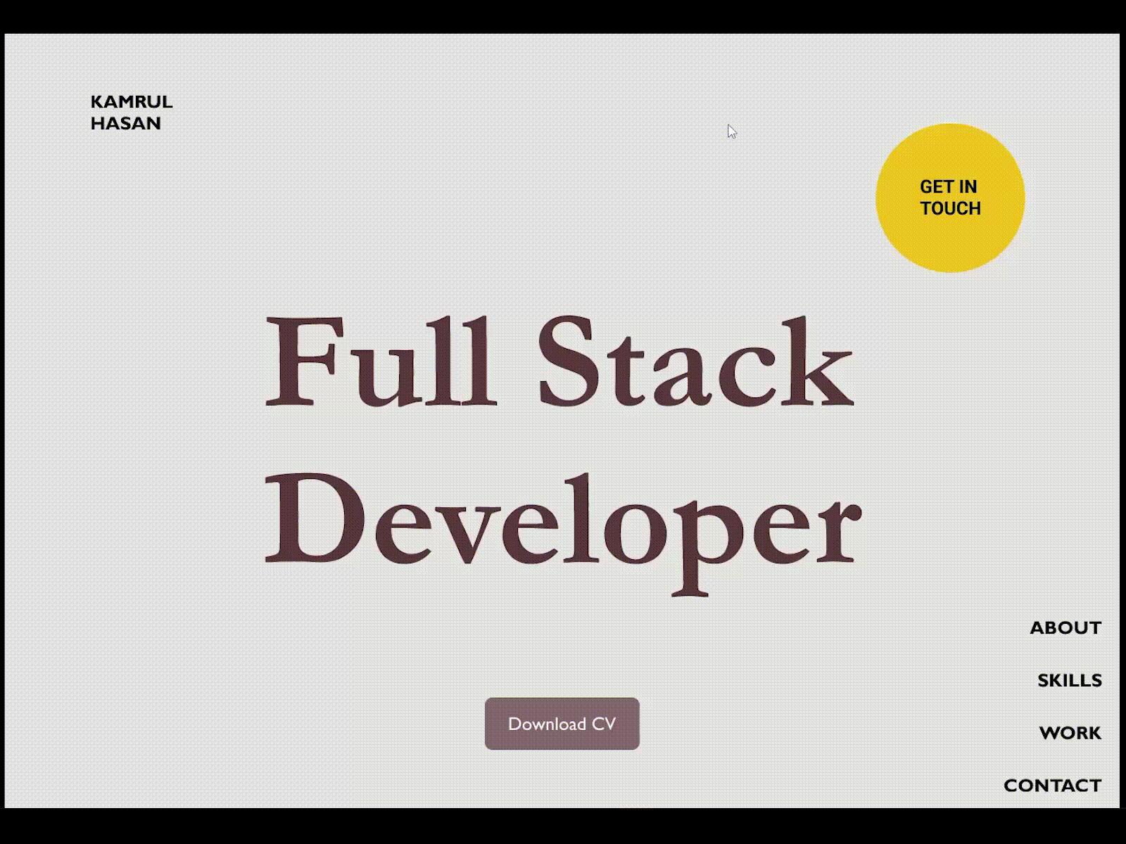 Portfolio for Developer developer engineer portfolio ui web designer