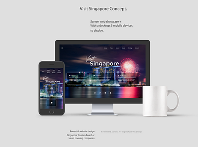 Visit Singapore Concept app branding design minimal simple singapore tourism travel ui ux web website