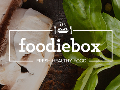 Foodiebox Brand Logo branding design food logo