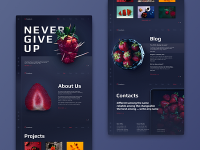 Strawberry Full Version design designer never give up ui uidesign uiux ux uxdesign web webdesign