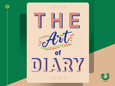 the art of diary art artwork card design colour palette colourful design fun icon layout design minimalism morden playful design template design typography ui ux vector vintage colour