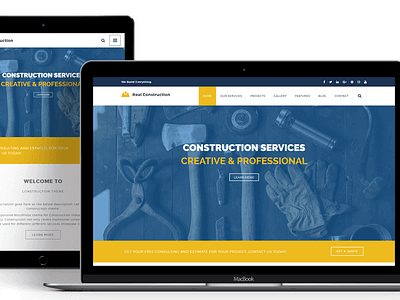 Real Construction  Construction Wordpress Theme 2018 By Solwin