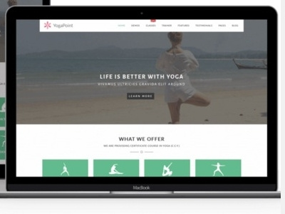 Yogapoint  Wordpress Yoga Theme  Yoga Studio Theme  Fitness The