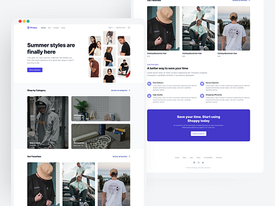 Clothing Store ecommerce ui ui design web design