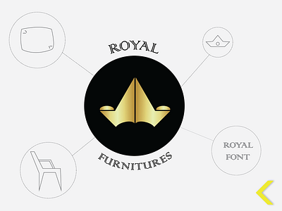 Royal Furniture Logo Design branding illustration logo logo design logo design branding