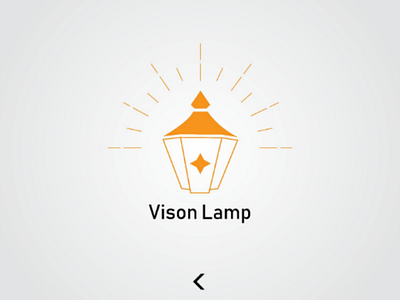 Vision lamp branding graphics design illustration logo branding logodesign