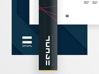 Equal research center stationery design