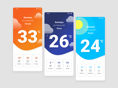 Weather App Design design ui uidesign weather