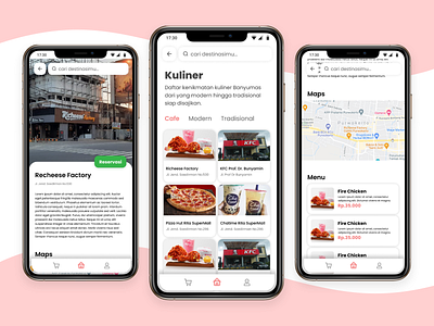 Culinary Klinthung App UI (Banyumas Regency Travel App) app design graphic design ui uidesign