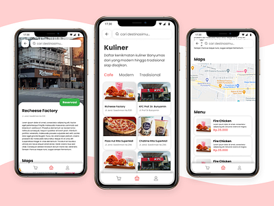 Culinary Klinthung App UI (Banyumas Regency Travel App)