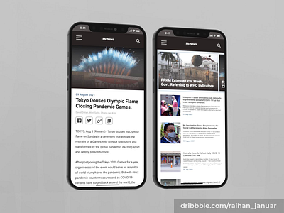 Newsfeed UI app design ui uidesign