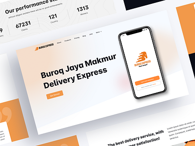 Buroq Express Landing Page