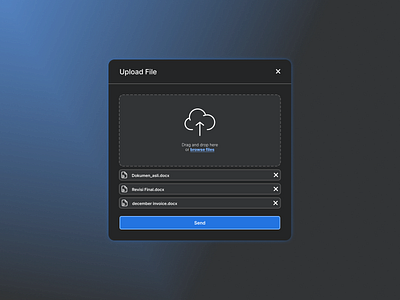 Upload file modal UI Design design ui uidesign web