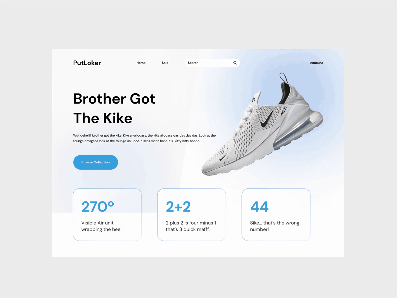 Shoe Store Hero Section Landing Page UI Design