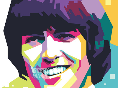 George Harrison Pop Art animation artist branding colorful design illustraion illustrator minimal musician pop art popart popular portrait typography vector