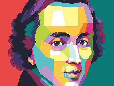 Frederic Chopin Colorful Pop Art Portrait