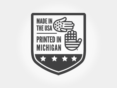 Made in USA Mark high five threads made in usa shield