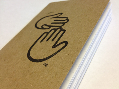 High Five Threads Mini Notebook high five threads notebook rubber stamp