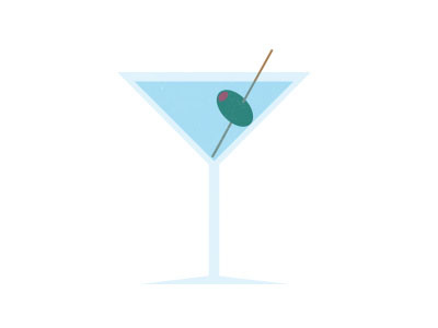 Martini free throw martini vector