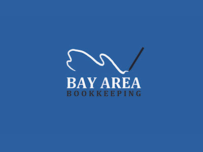 Bay Area Bookkeeping Logo bay area blue bookkeeping identity logo michigan pen