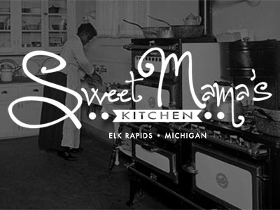 Sweet Mama's identity logo restaurant soul food