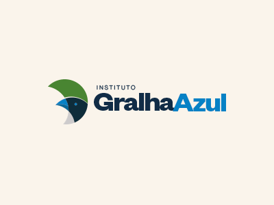 Instituto Gralha Azul bird circles intitute logo logotype nature