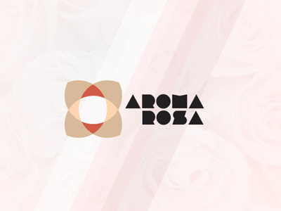 Aroma Rosa Floriculture logo design logotype