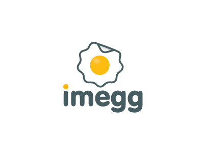 logo for Imegg - digital magazine egg logo