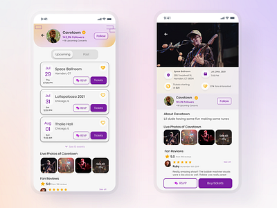 Music Events App - Light