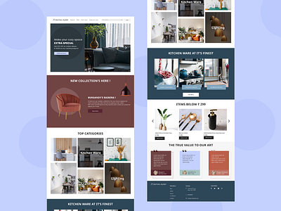 Furniture Website Landing Page branding design figma furniture logo ui