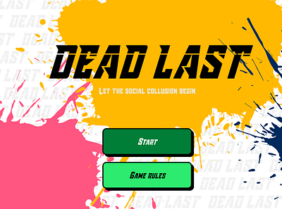 Dead Last Board Game Design animation board game branding design figma game illustration logo ui ux