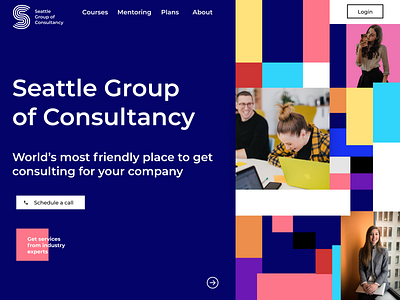 Consulting service Landing page ui ux website webdesign